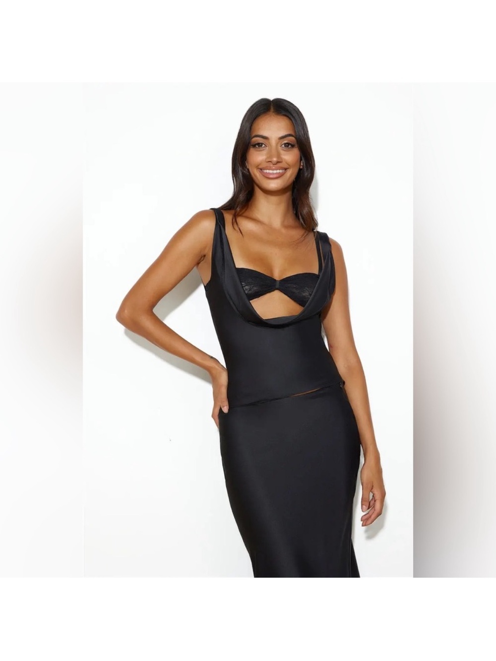 Lioness Delilah Black Tank Top